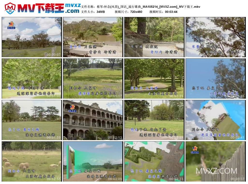 蔡琴-怀念(风景)_国语_流行歌曲_MA105214